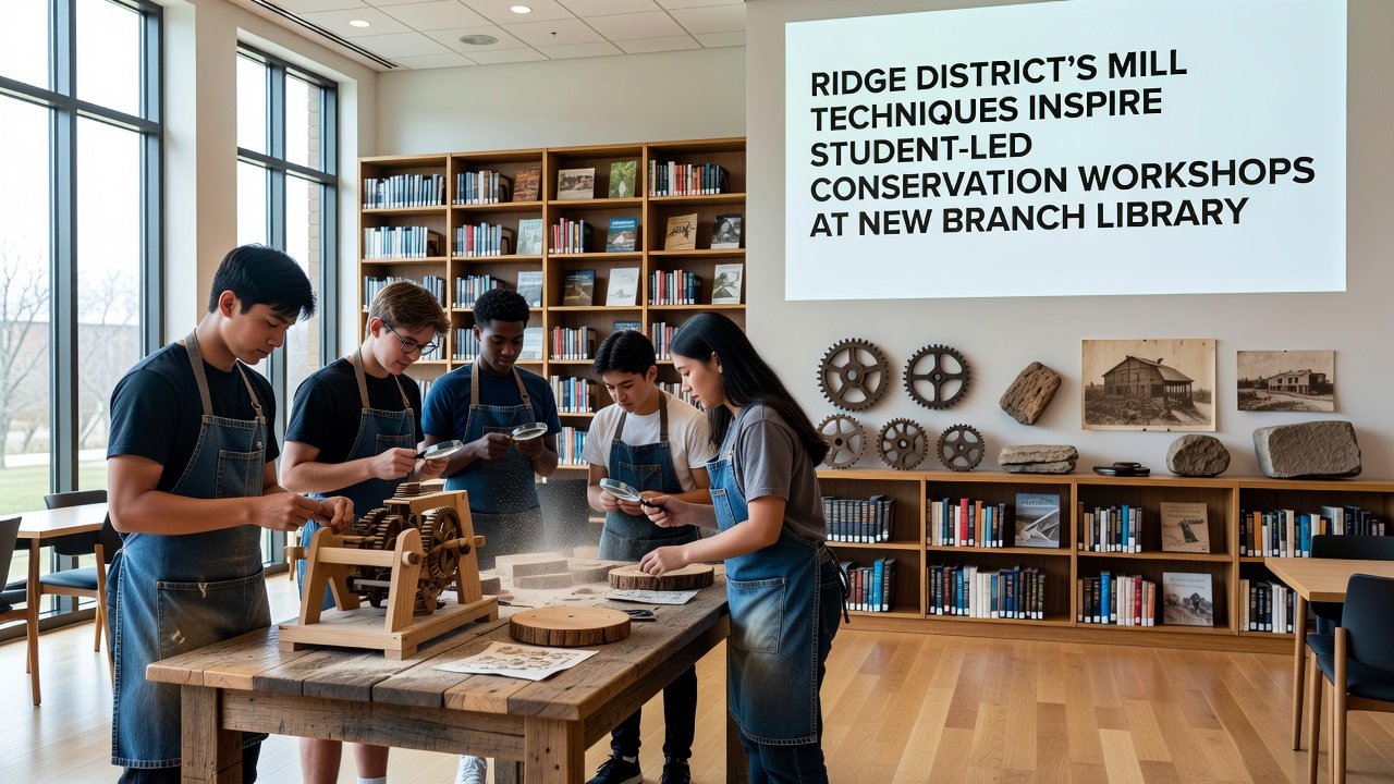 Ridge District's Mill Techniques Inspire Student-Led Conservation Workshops at New Branch Library